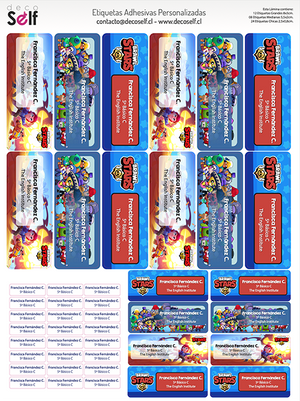 Etiquetas Adhesivas Brawl Stars
