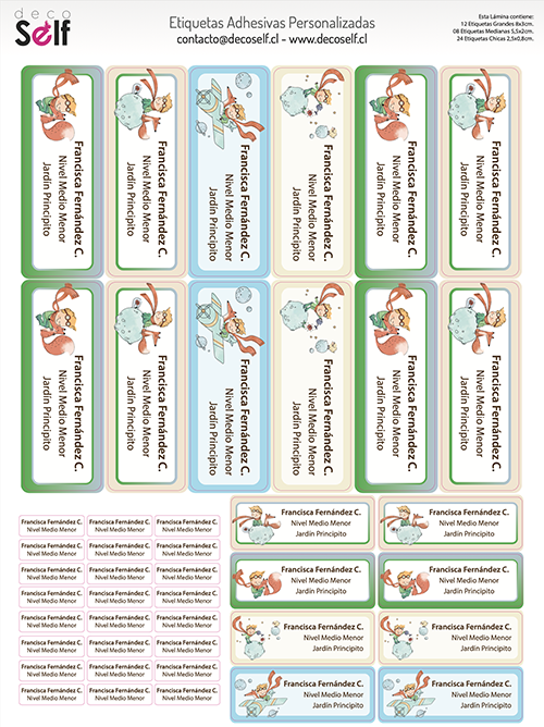 Etiquetas Adhesivas El Principito
