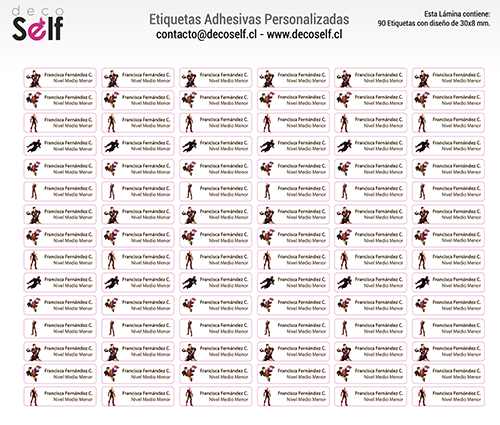 Etiquetas Adhesivas Ironman