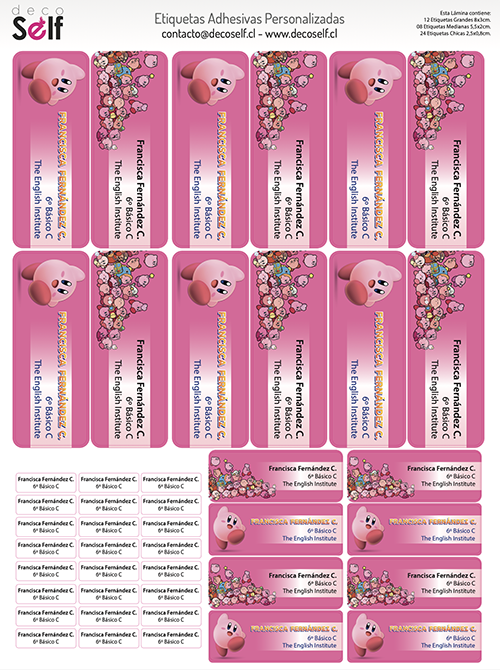 Etiquetas Adhesivas Kirby