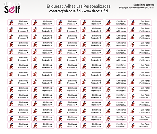 Etiquetas Adhesivas Lady Bug