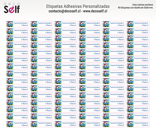 Etiquetas Adhesivas Leo el Camión