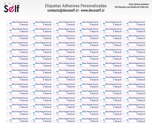 Etiquetas Adhesivas Pajaritos Azules