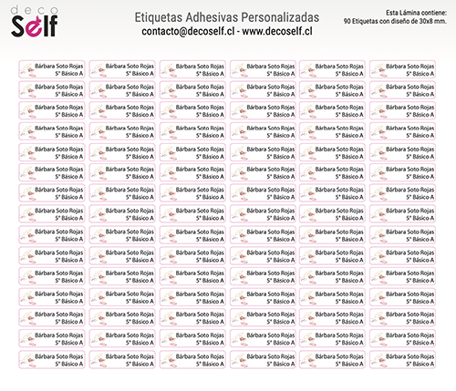 Etiquetas Adhesivas Pajaritos Palo Rosa