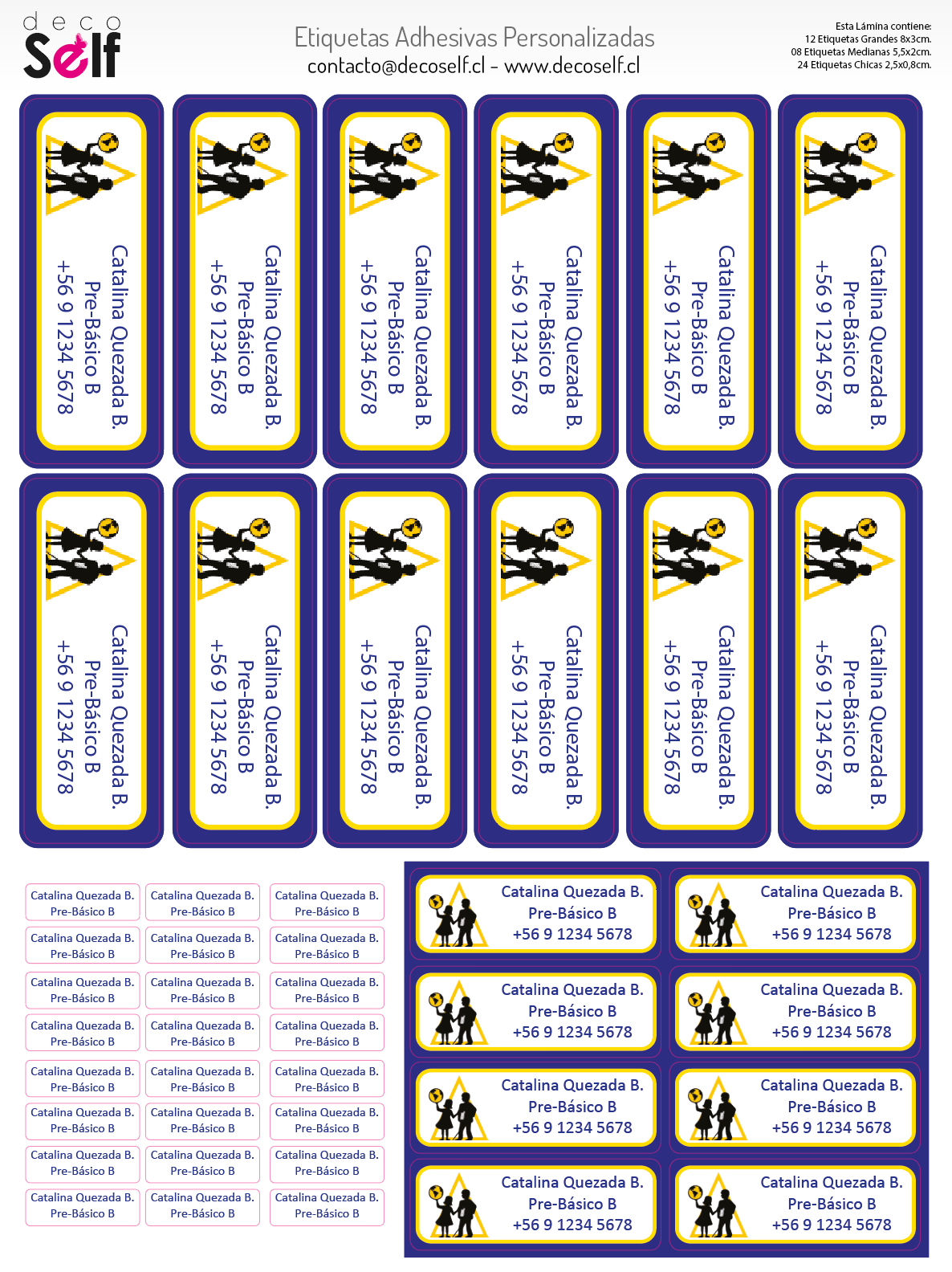 Etiquetas Adhesivas Colegio Hellen Keller