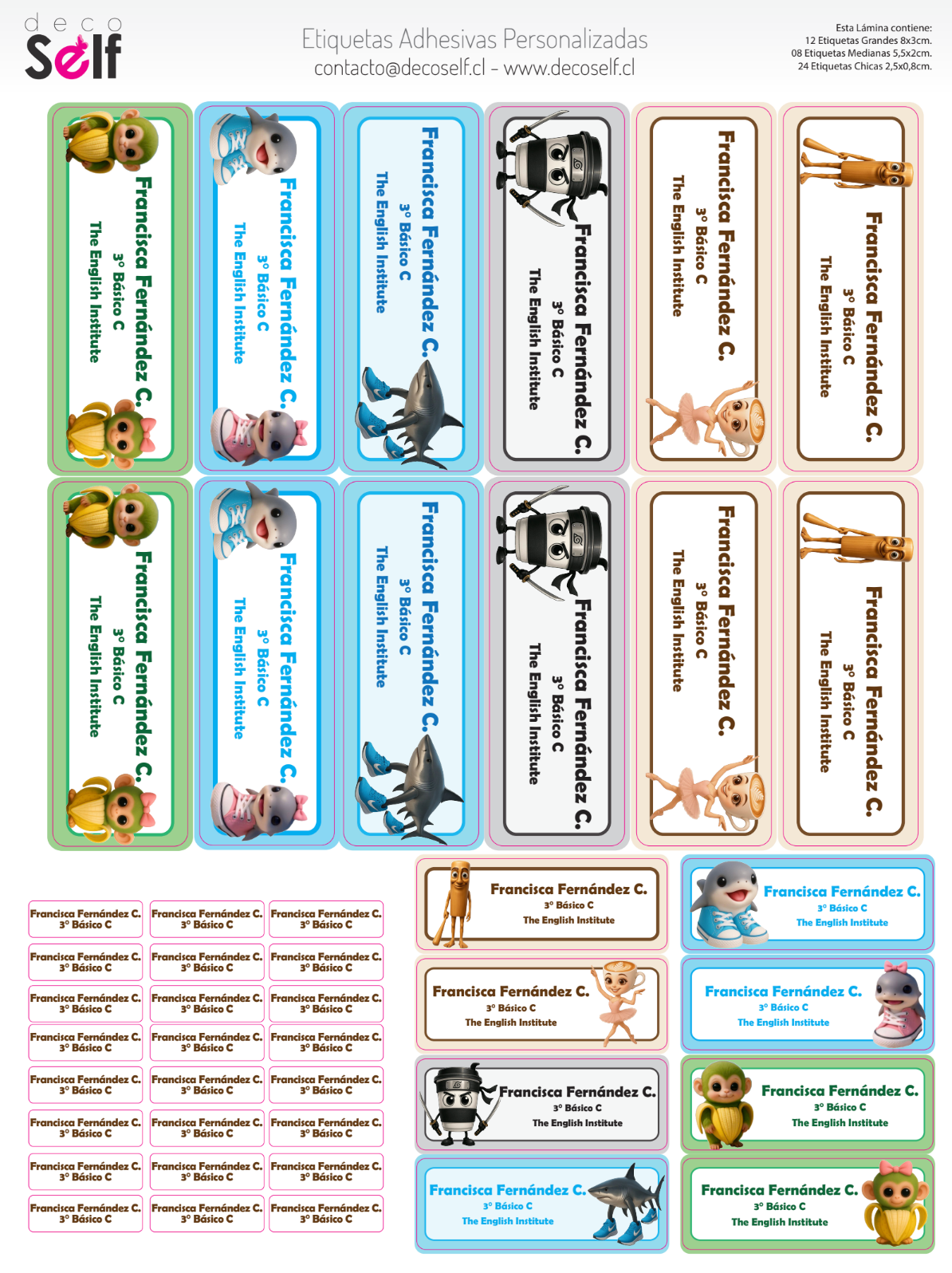 Etiquetas Adhesivas Brainrot