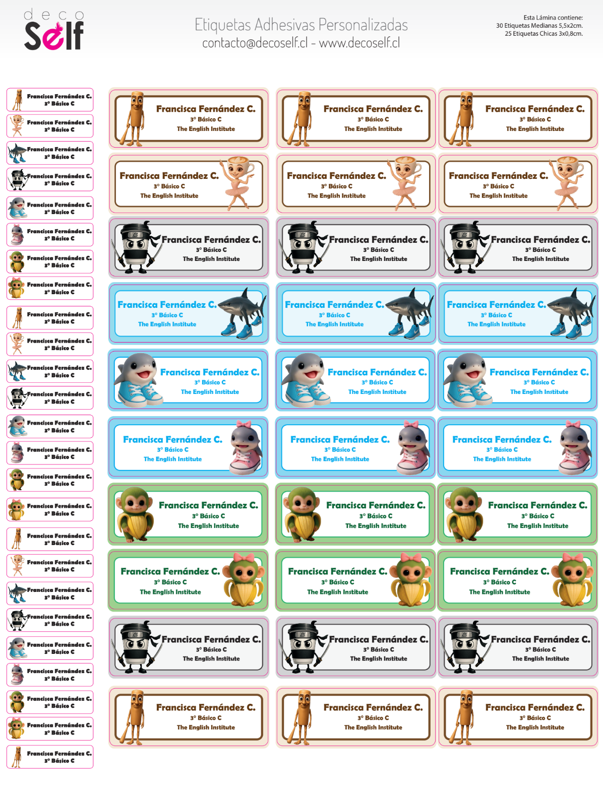 Etiquetas Adhesivas Brainrot