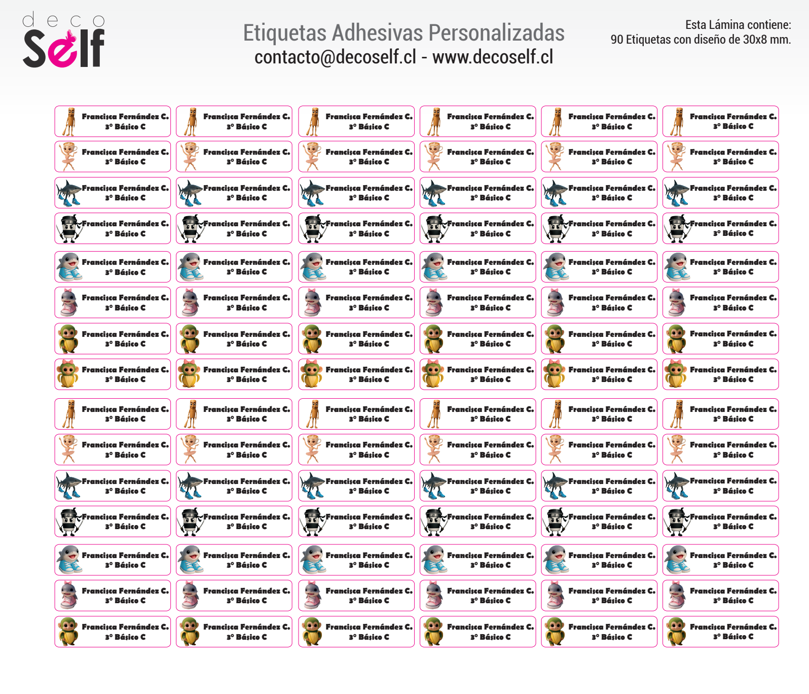 Etiquetas Adhesivas Brainrot