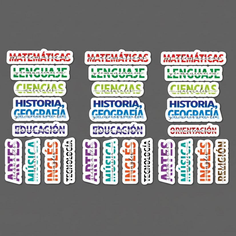 Sticker Asignaturas