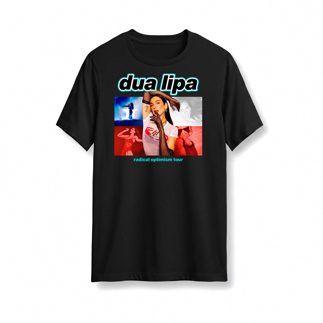 Polera Dua Lipa Radical Optimism Tour diseño 2