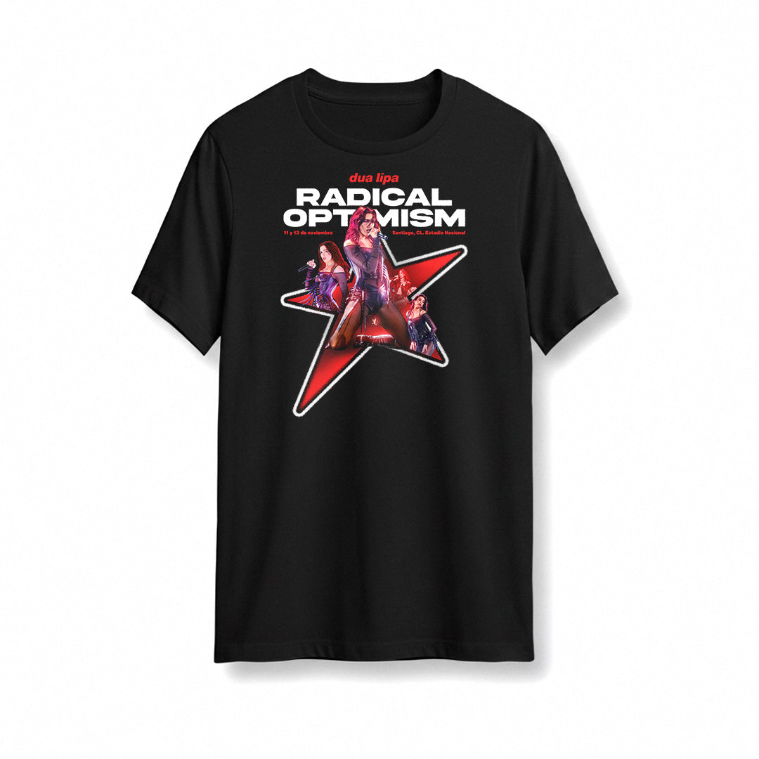 Polera Dua Lipa Radical Optimism Tour diseño 4