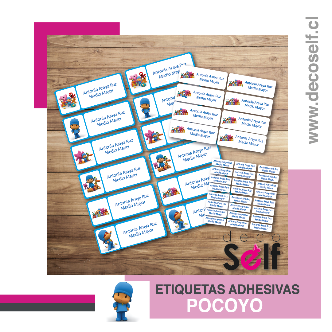 Etiquetas Adhesivas Pocoyo