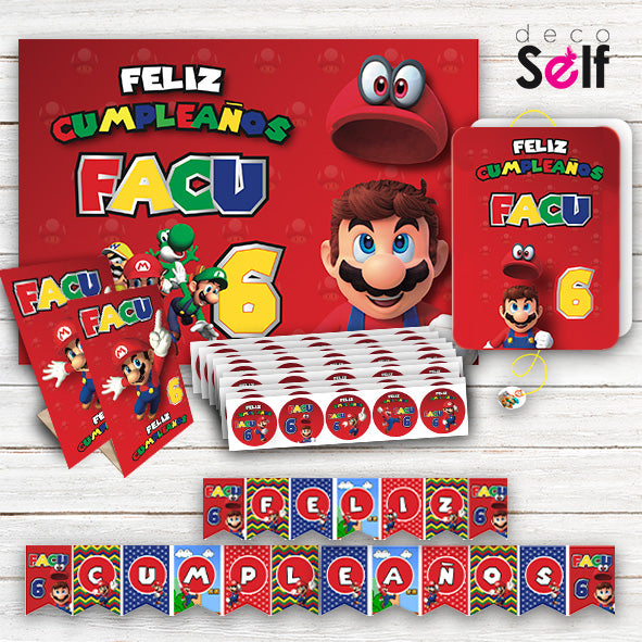 Pack Cumpleaños MARIO BROS