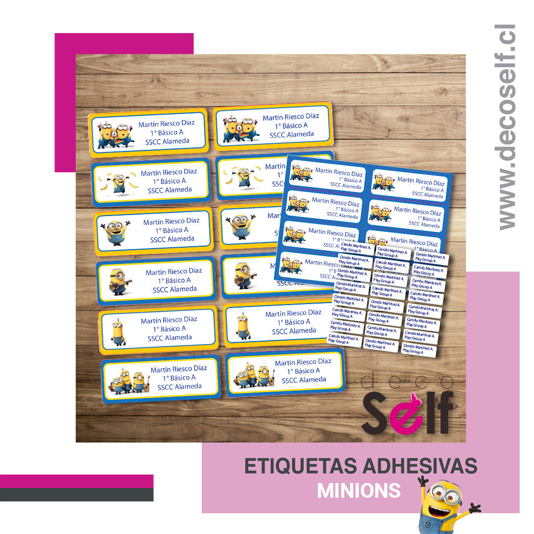 Etiquetas Adhesivas Minions