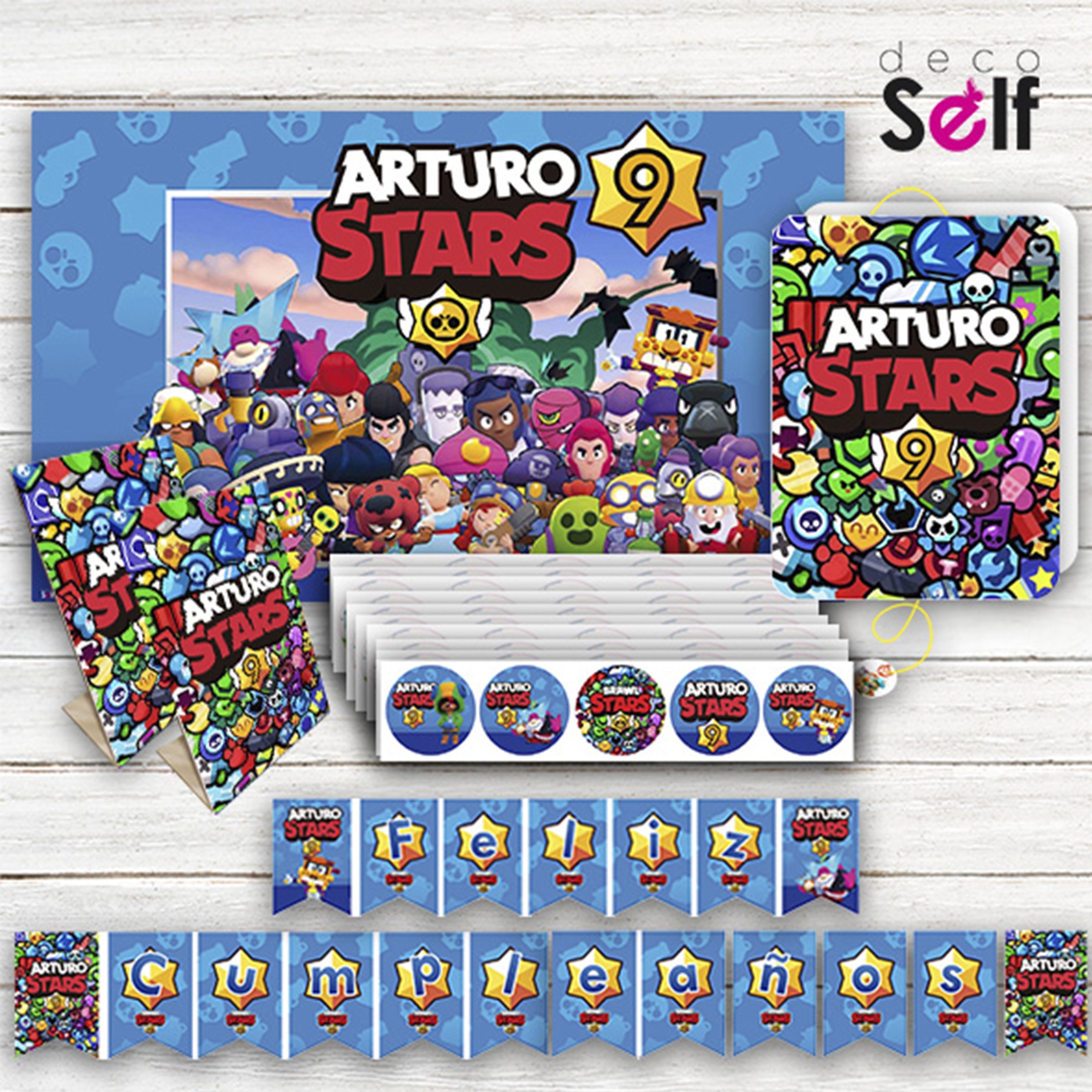 Pack Cumpleaños BRAWL STARS