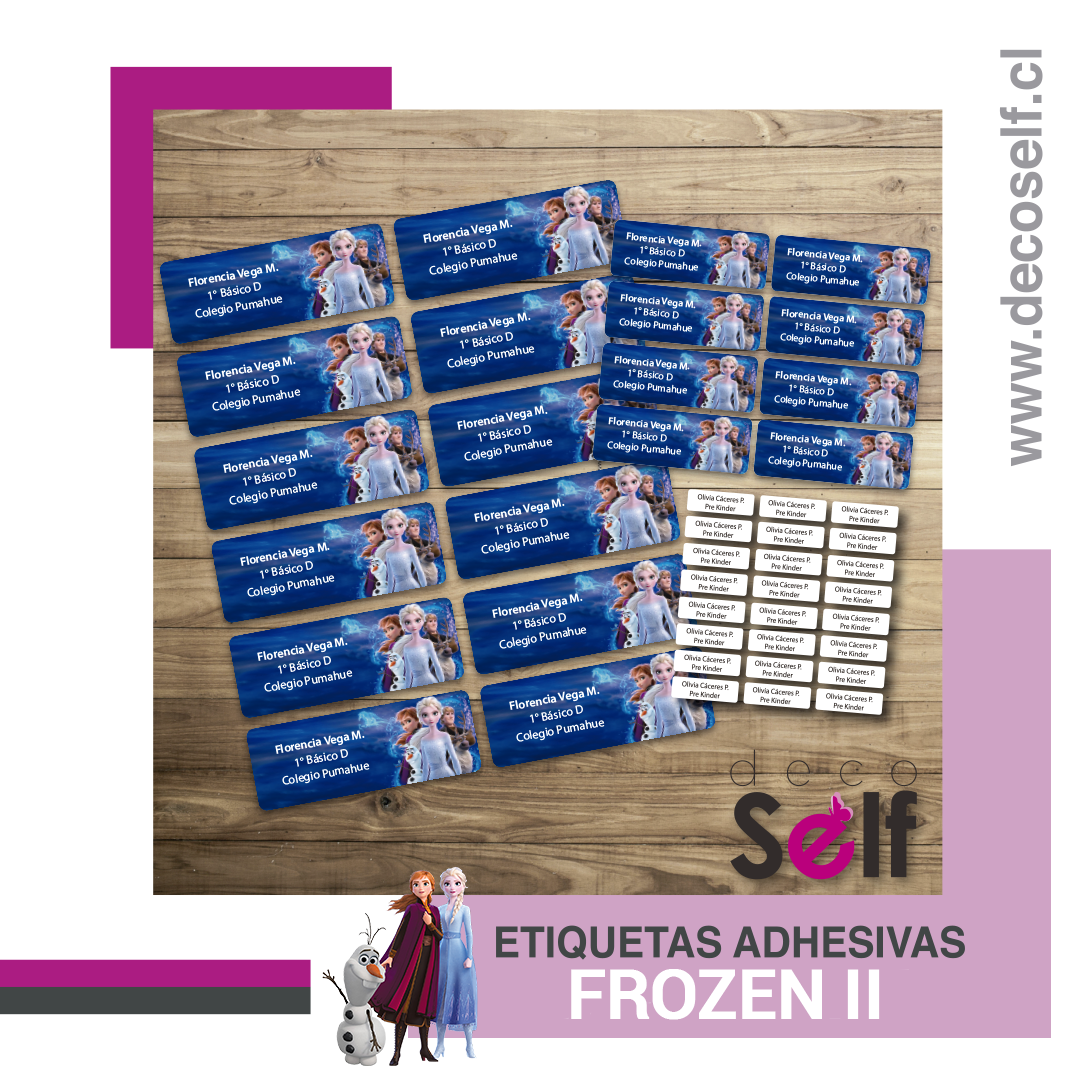 Etiquetas Adhesivas Frozen II
