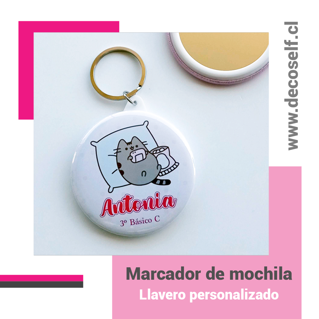 Marcador de mochila llavero
