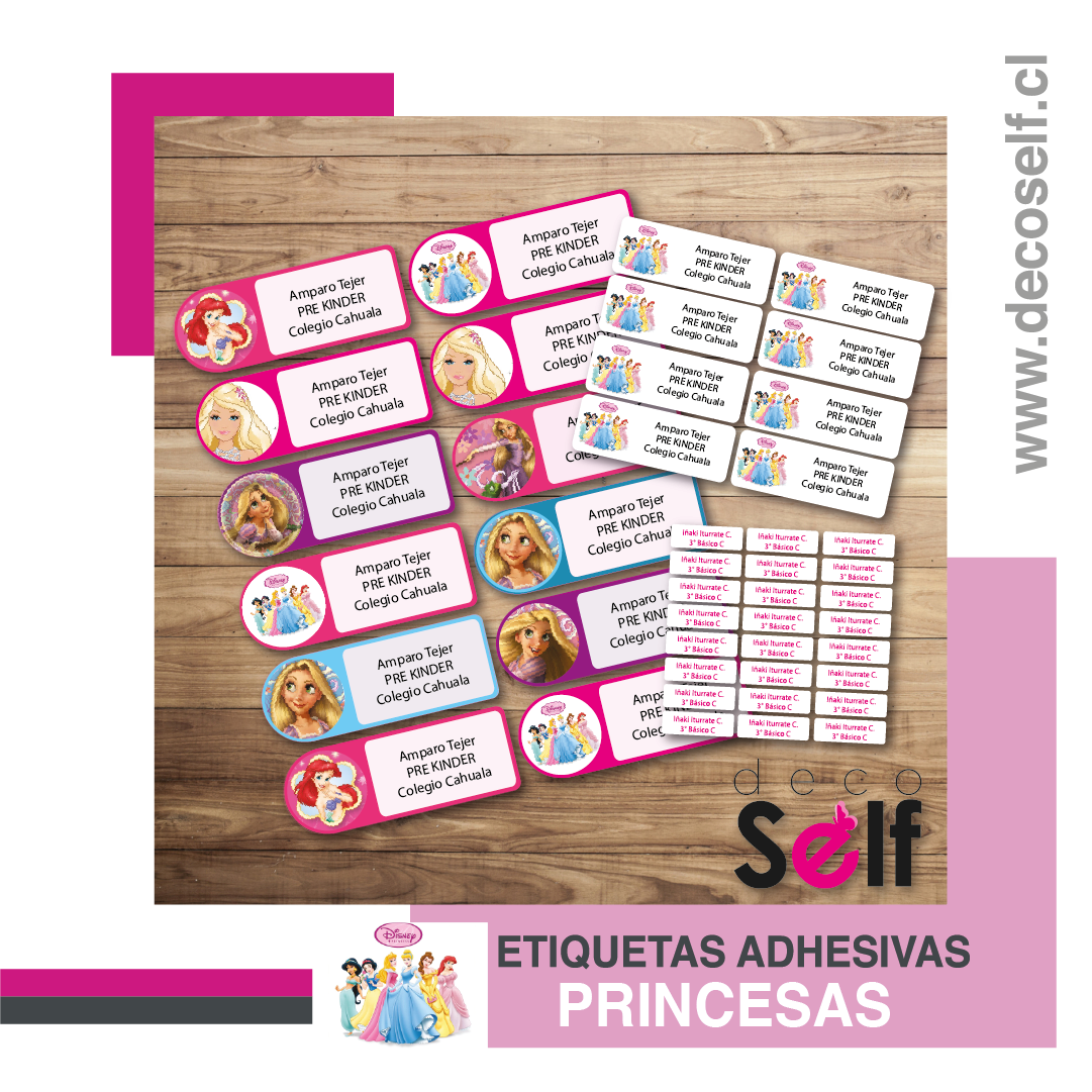 Etiquetas Adhesivas Princesas II