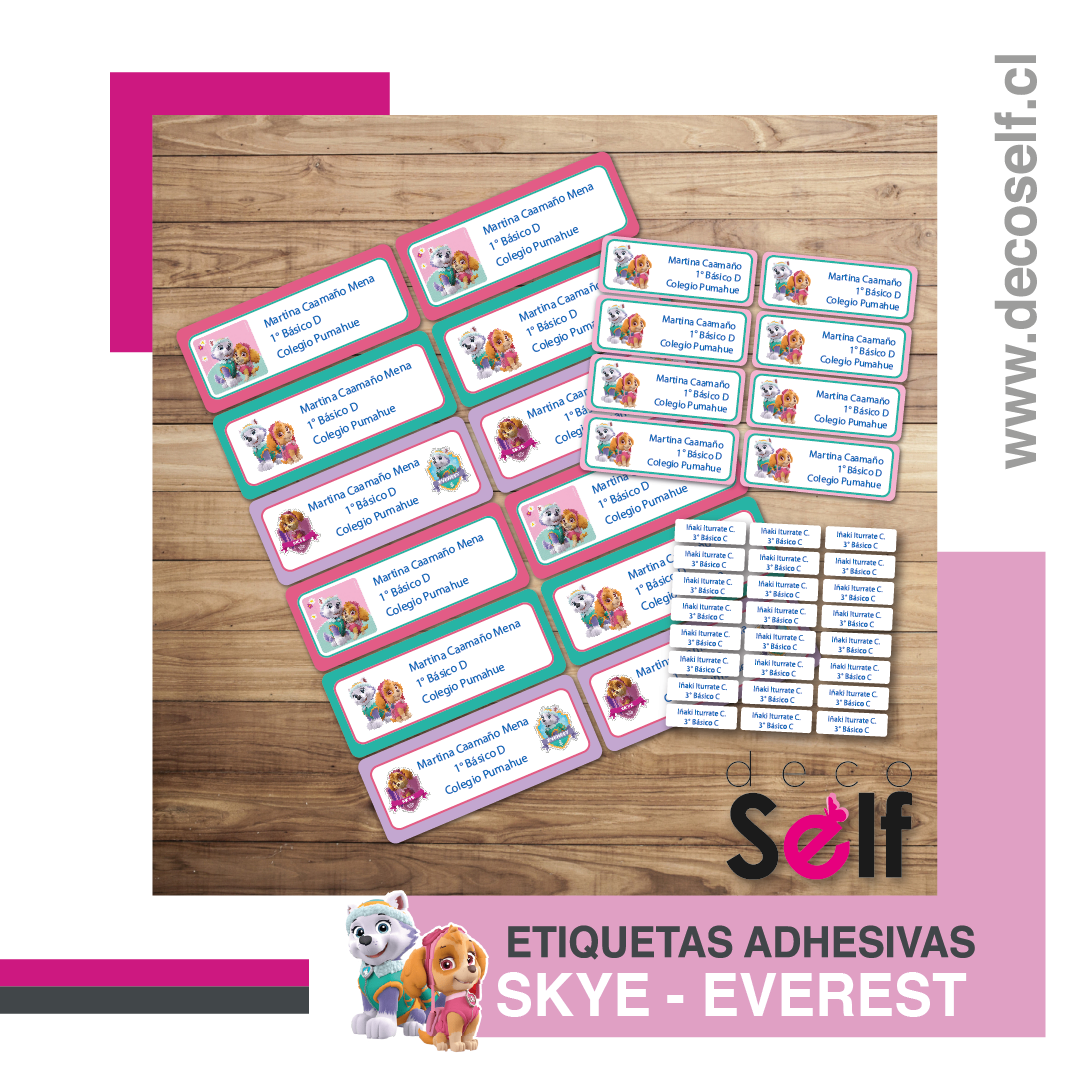 Etiquetas Adhesivas Skye - Everest