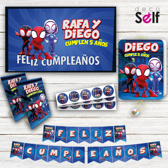 Pack Cumpleaños SPIDEY