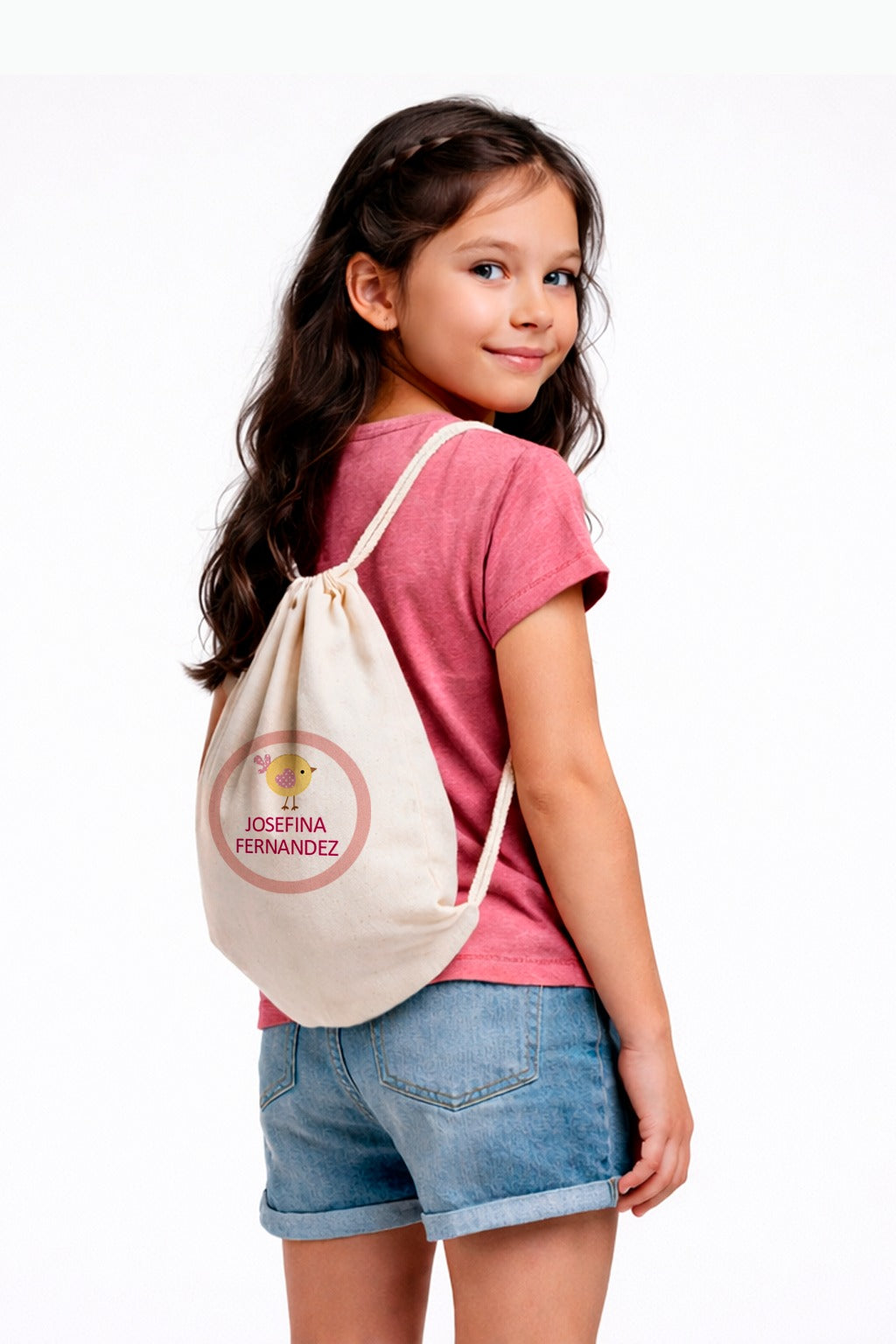 Mochila de Algodón Pajarito