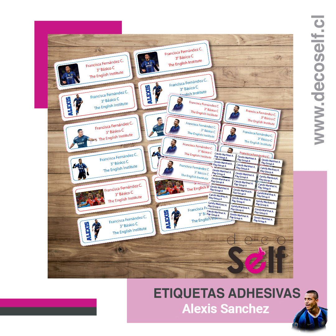 Etiquetas Adhesivas Alexis Sanchez