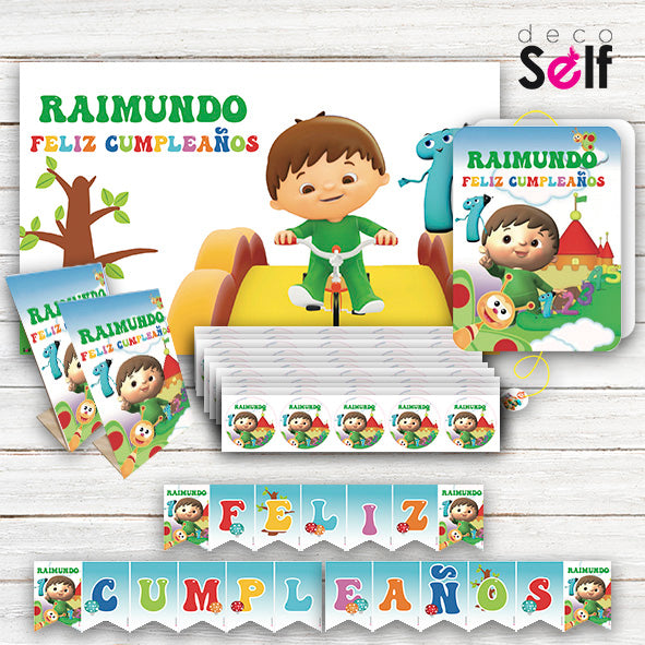 Pack Cumpleaños CHARLIE Y LOS NUMEROS