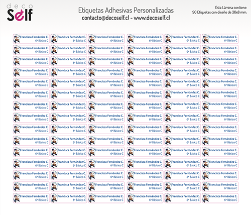 Etiquetas Adhesivas Inosuke