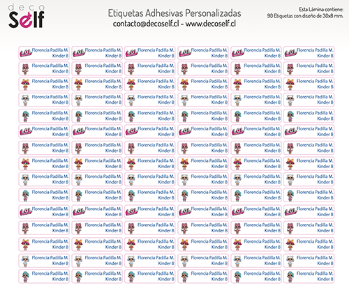 Etiquetas Adhesivas LOL