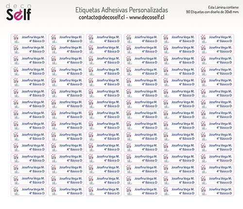 Etiquetas Adhesivas Marie