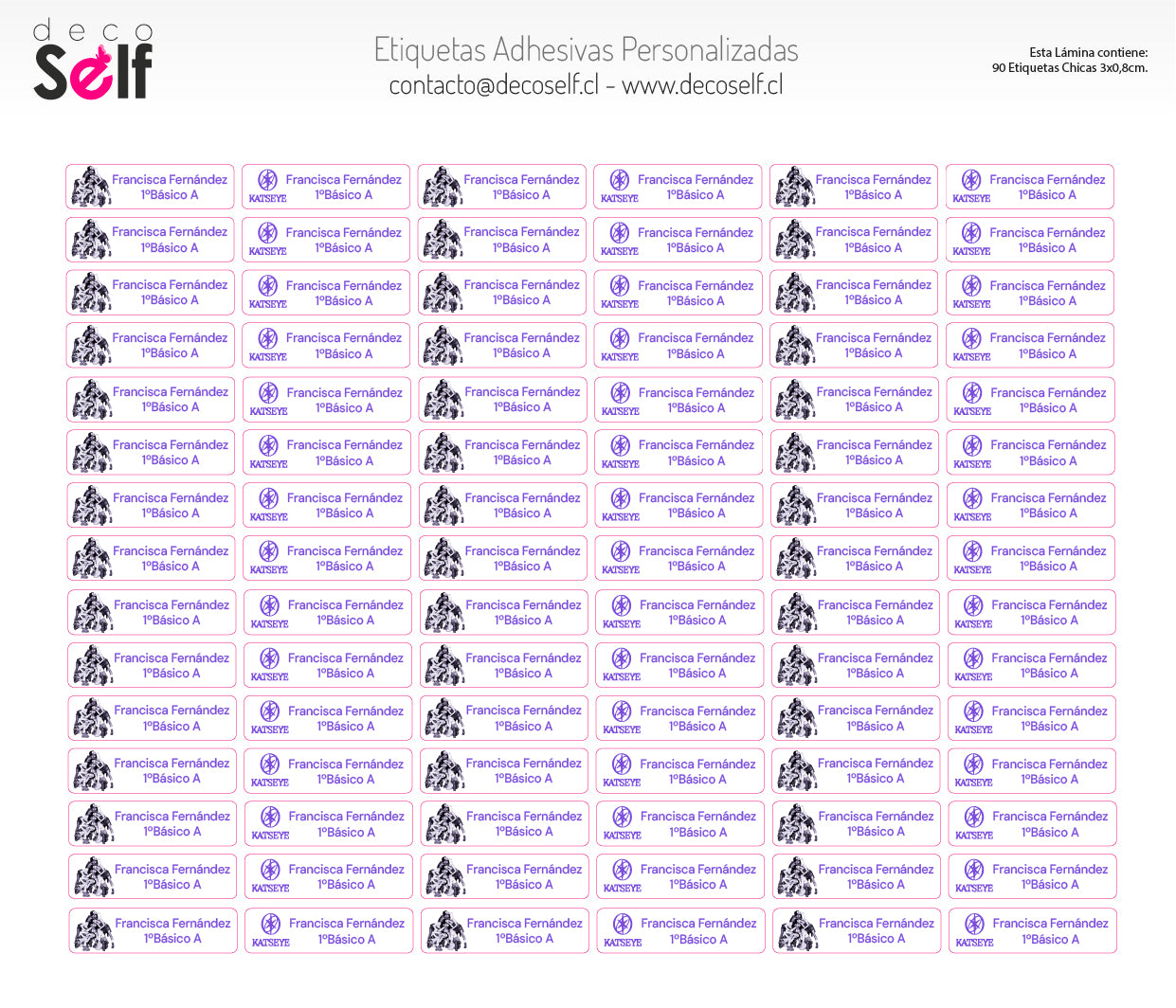 Etiquetas Adhesivas KATSEYE Duotono