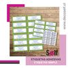Etiquetas Adhesivas Simple Verde