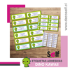Etiquetas Adhesivas Dino Kawaii