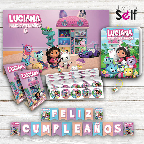 Pack Cumpleaños LA CASA DE MUÑECAS DE GABBY