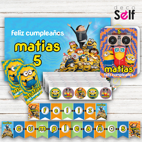 Pack Cumpleaños MINIONS 2