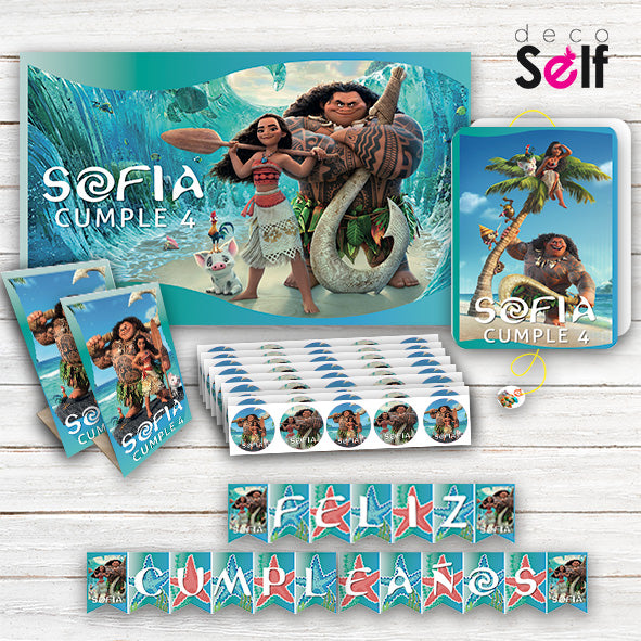 Pack Cumpleaños MOANA