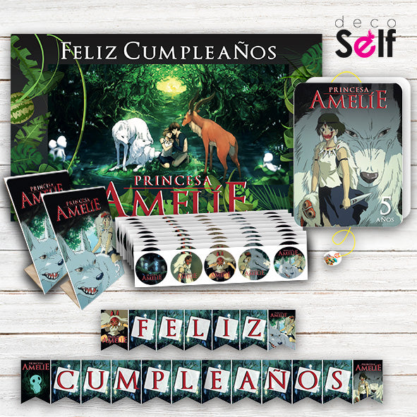 Pack Cumpleaños PRINCESA MONONOKE