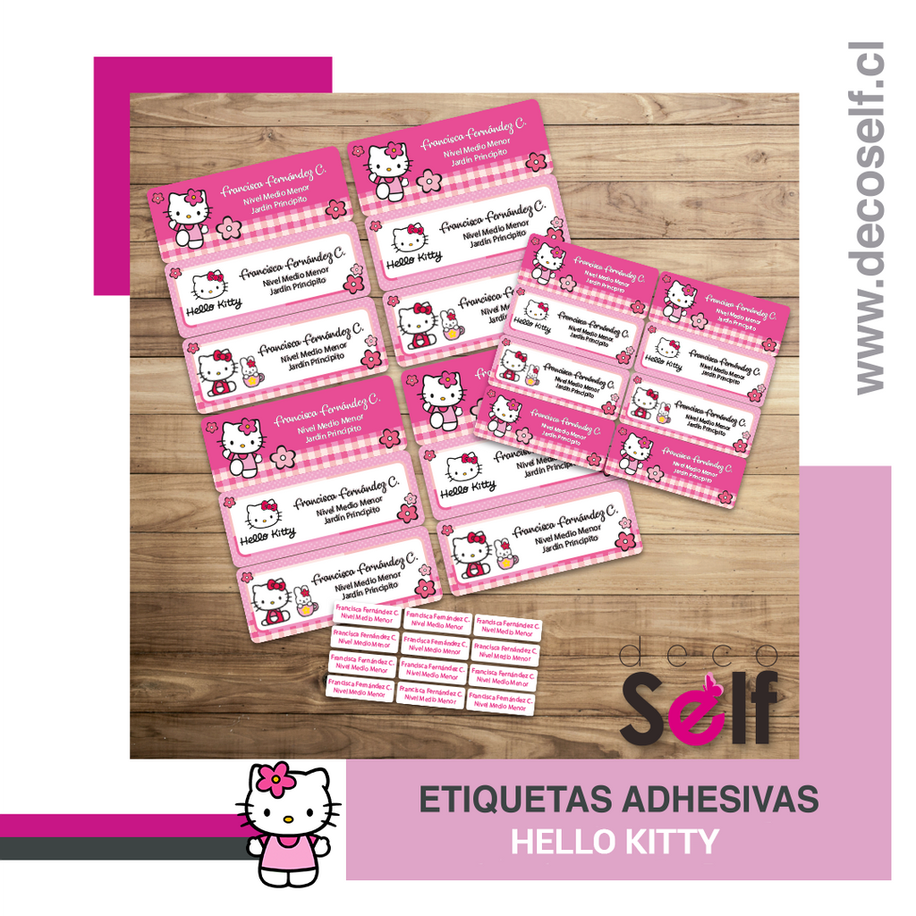 Etiquetas Adhesivas Hello Kitty