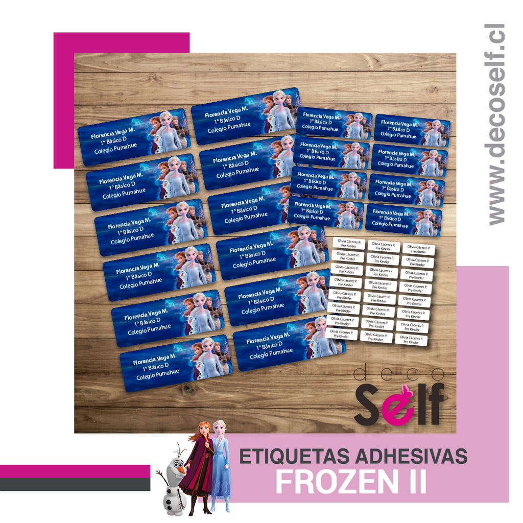 Etiquetas Adhesivas Frozen II