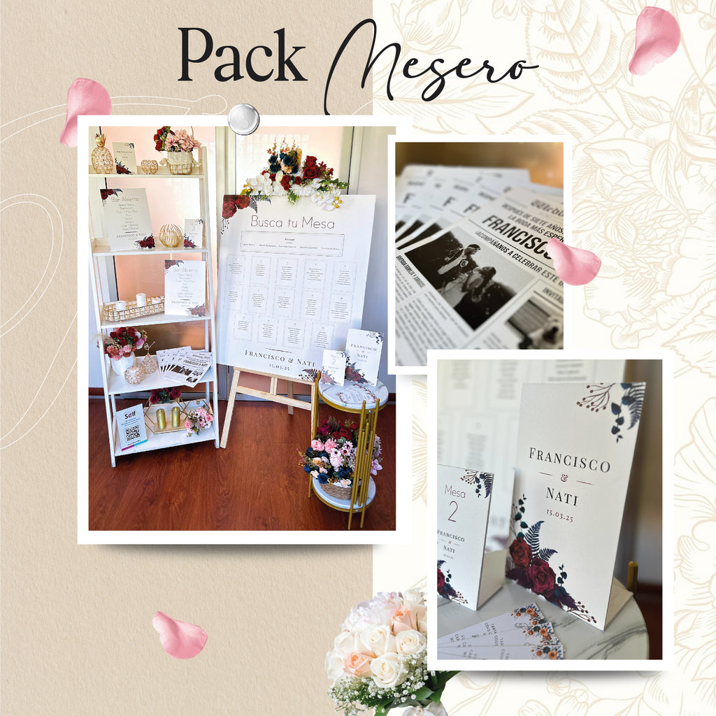 Pack Mesero