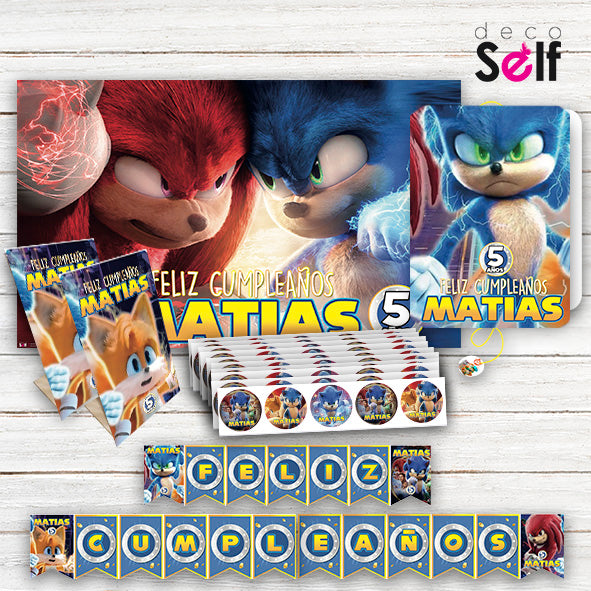 Pack Cumpleaños SONIC 2