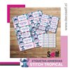 Etiquetas Adhesivas Stitch Tropical