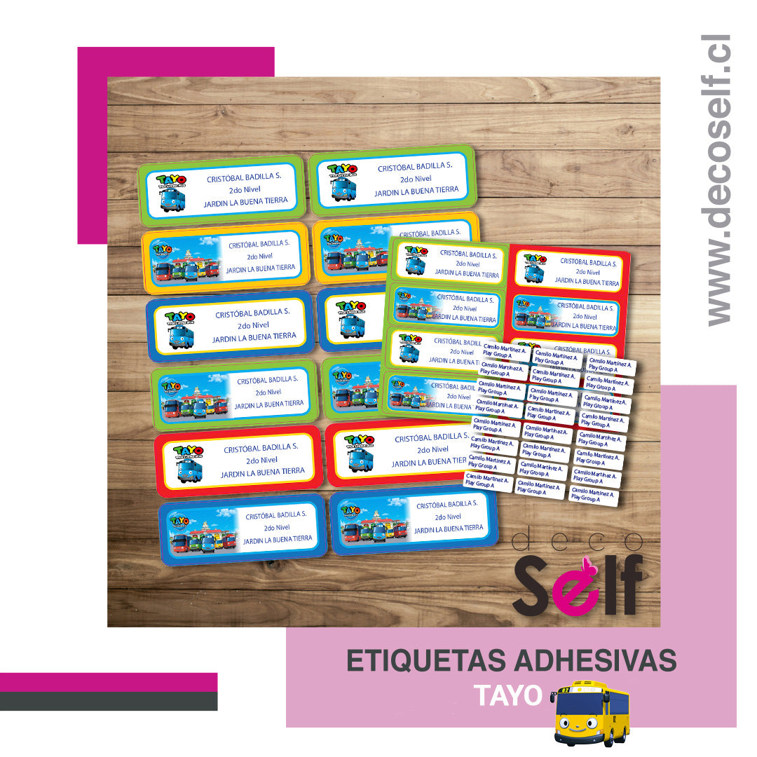 Etiquetas Adhesivas Tayo