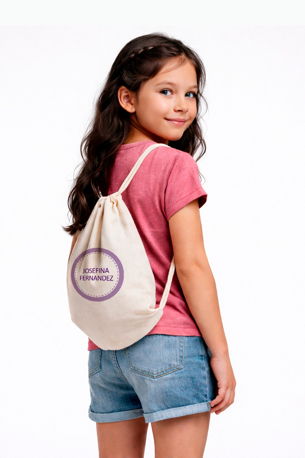 Mochila de Algodón Simple Color