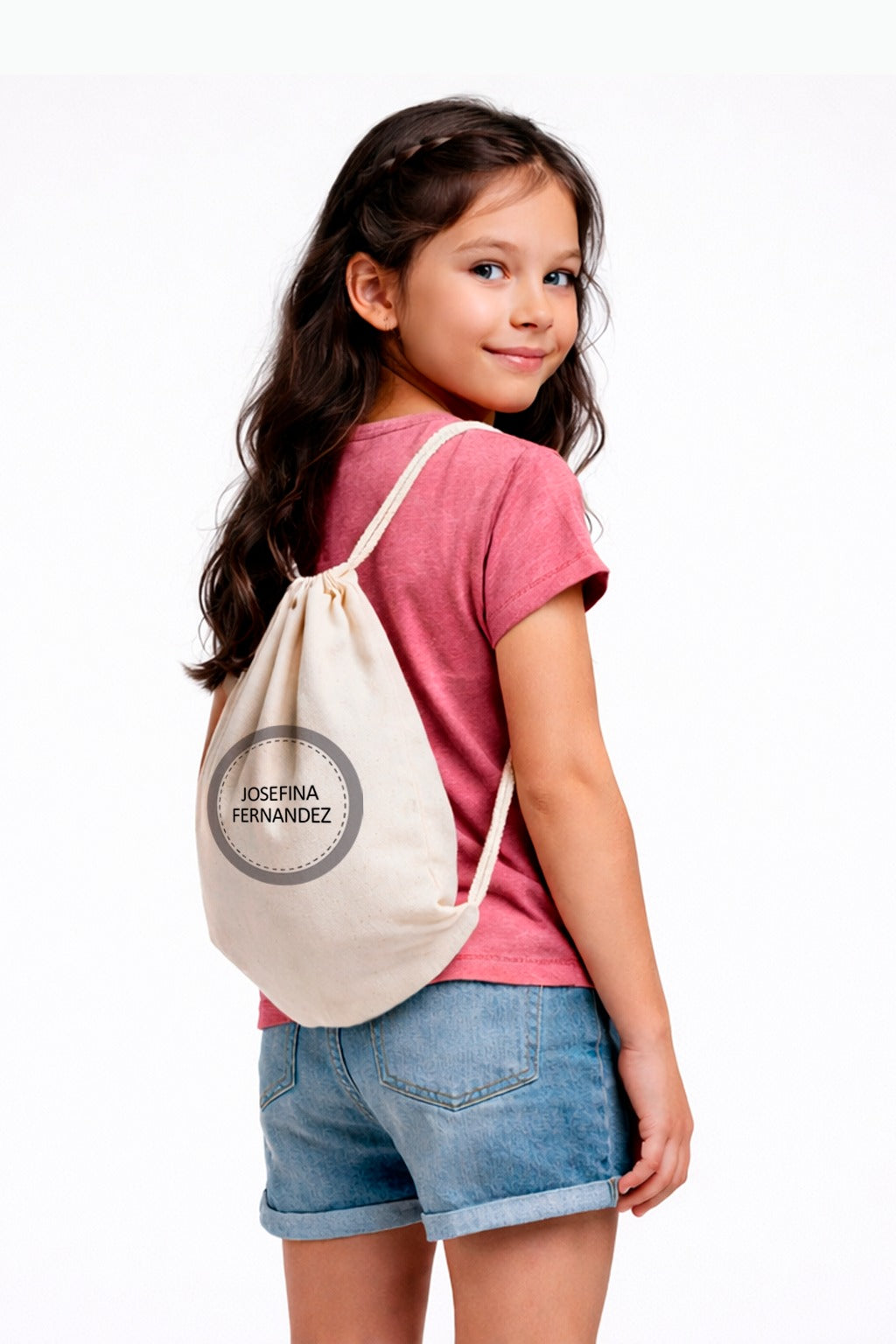 Mochila de Algodón Simple Color