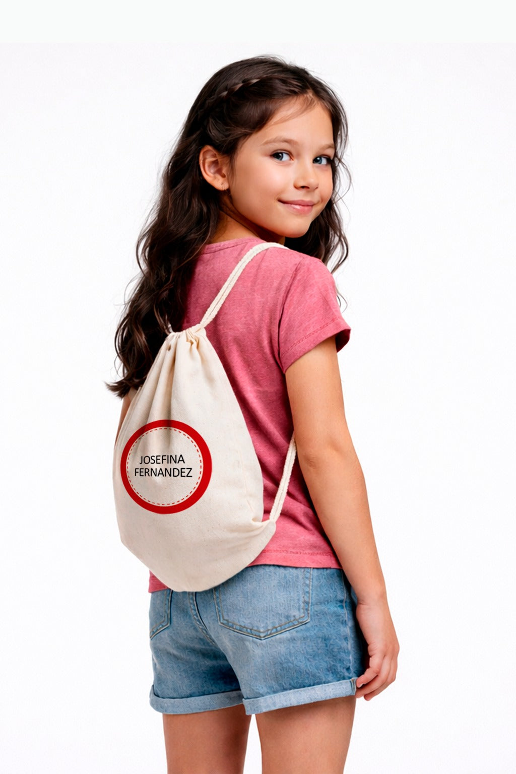 Mochila de Algodón Simple Color