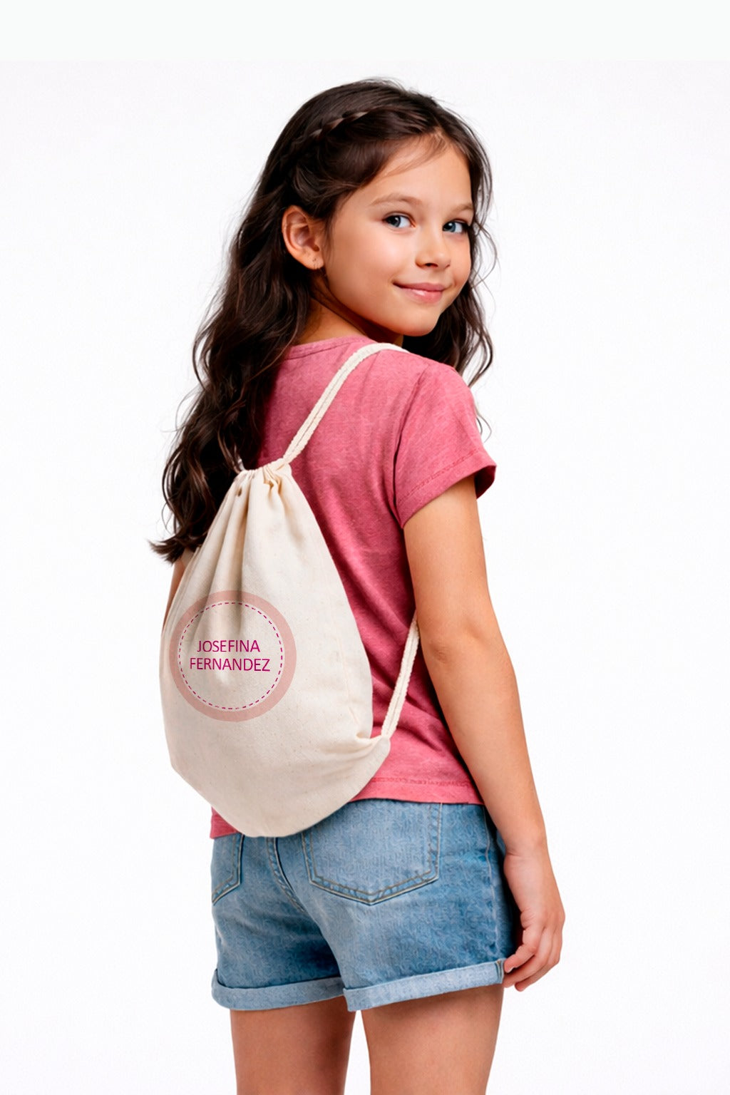 Mochila de Algodón Simple Color